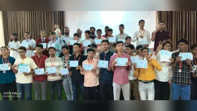 सीवी रमन राज्यस्तरीय विज्ञान टैलेंट सर्च प्रतियोगिता के जिला टॉपर सम्मानित