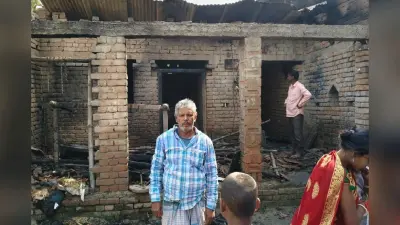 साहिबगंज के राधानगर गांव में उजड़ गया आशियाना, आगजनी में दो घर राख