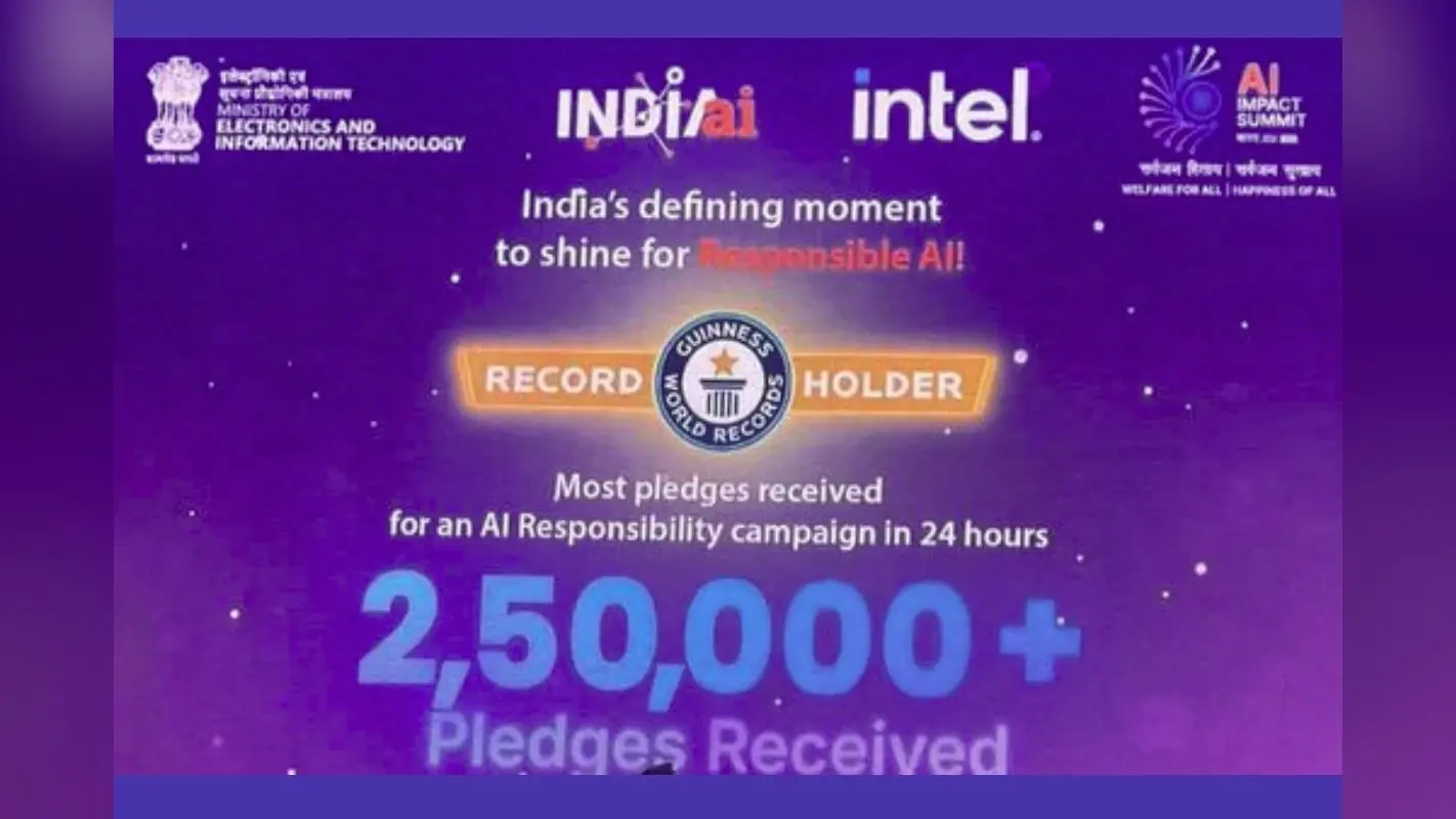 AI अवेयरनेस में भारत अव्वल, India AI Mission-Intel ने बनाया Guinness रिकॉर्ड