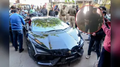 कानपुर लैंबॉर्गिनी हादसा: तंबाकू कारोबारी का बेटा गिरफ्तार, डरा हुआ नजर आया शिवम, Video