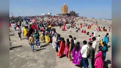 महाशिवरात्रि पर नामकुम के शिवलोक धाम मार्सिल्ली पहाड़ पर उमड़ा भक्तों का जनसैलाब