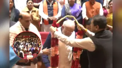 Video : एनडीए संसदीय दल की बैठक में पीएम मोदी को पहनाई गई माला, भारत-यूएस ट्रेड डील से सांसद खुश