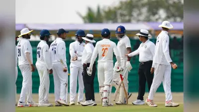 रणजी ट्रॉफी फाइनल: पारस डोगरा को आया गुस्सा, फिल्डर को हेलमेट से मारा सिर