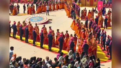 सामूहिक विवाह में 101 जोड़े सात फेरों में बंधे, रामगढ़ बना ऐतिहासिक आयोजन का साक्षी