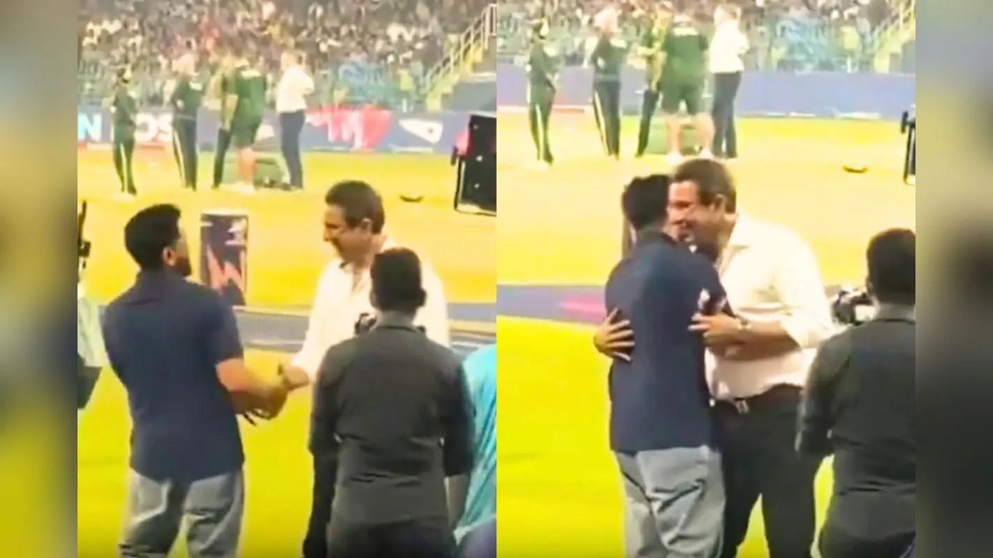 IND vs PAK: रोहित शर्मा और वसीम अकरम गले मिले, नो हैंडशेक विवाद को लेकर छिड़ी बहस