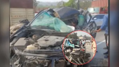 कार ट्रक से टकराई, अंतरराष्ट्रीय पिस्टल शूटर संभाजी पाटिल की मौत, सामने आया वीडियो