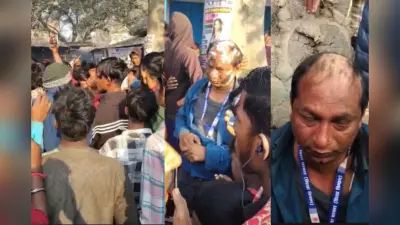 छात्रा से बदसलूकी पर भड़का लोगों का गुस्सा, भीड़ ने हेडमास्टर को जूतों की माला पहनाई