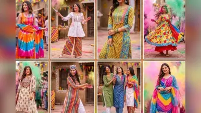 हर रंग में निखरेगा आपका लुक, होली के दिन पहनें ये सूट डिजाइन