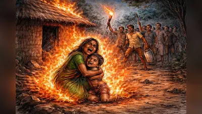 अंधविश्वास ने ली मां-बेटे की जान, कुमारडुंगी में डायन-बिसाही के शक में पेट्रोल डालकर जिंदा जलाया