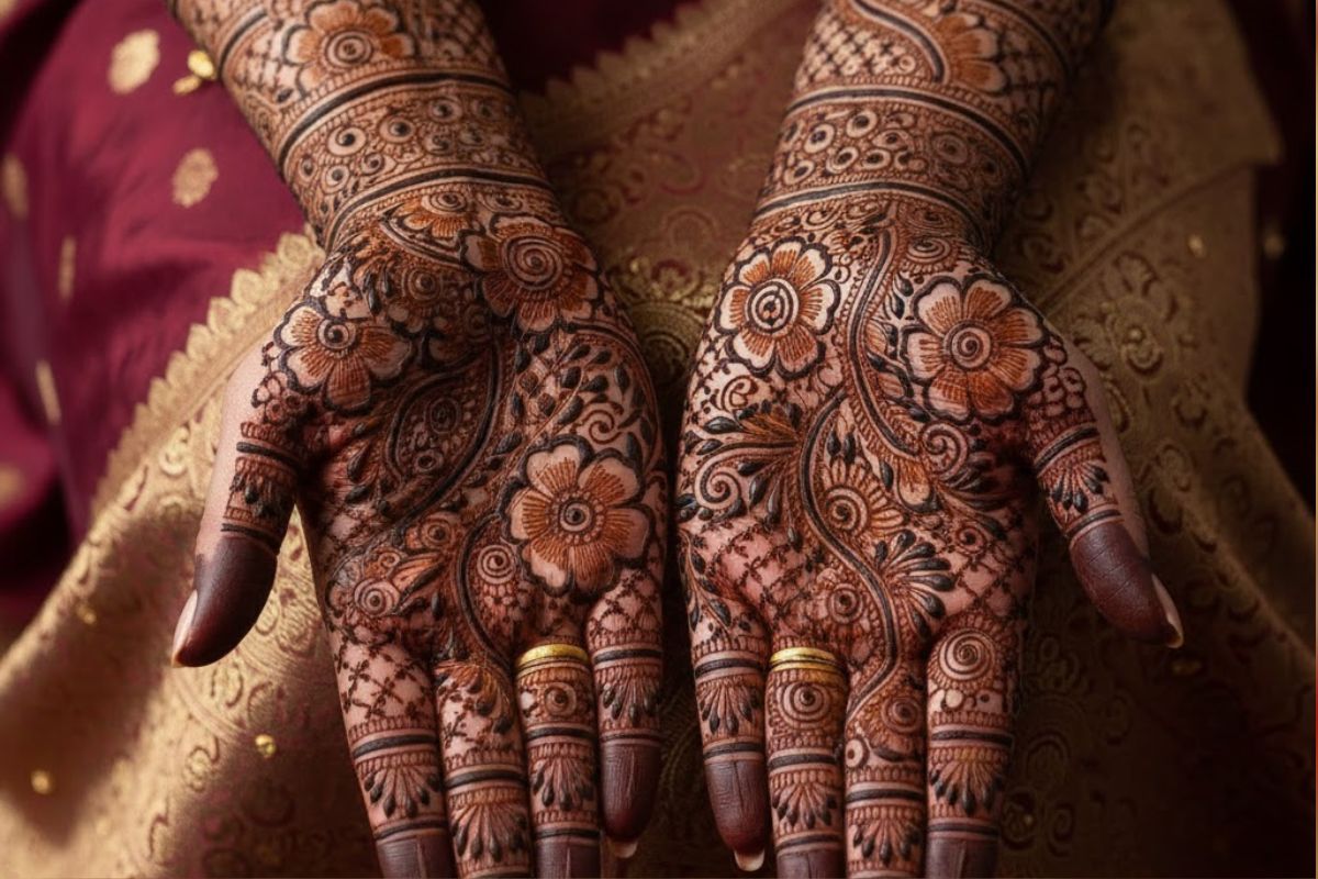 tridtional mehndi design