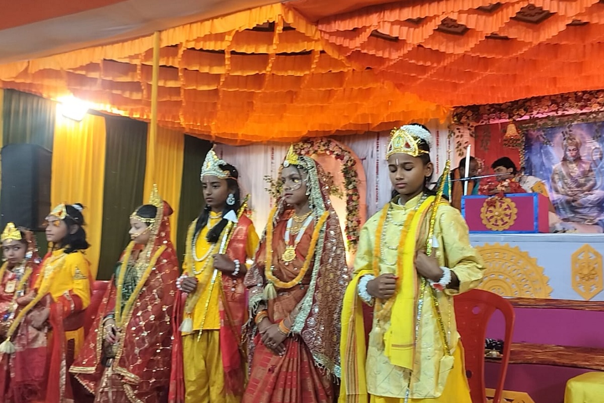 जोन्हा में गूंजा ‘सियाराम’ का जयघोष, धूमधाम से संपन्न हुआ राम-सीता विवाह का प्रसंग