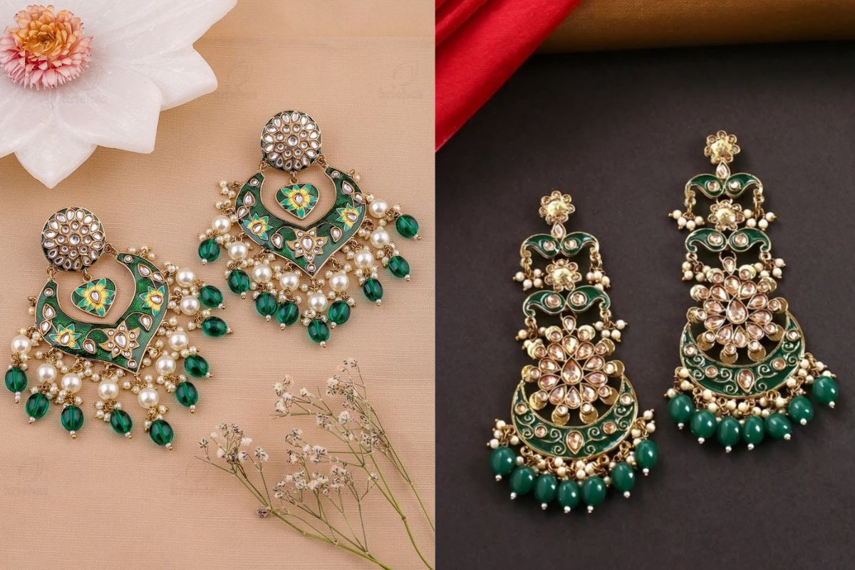 Meenakari Chandbali For Eid 2026
