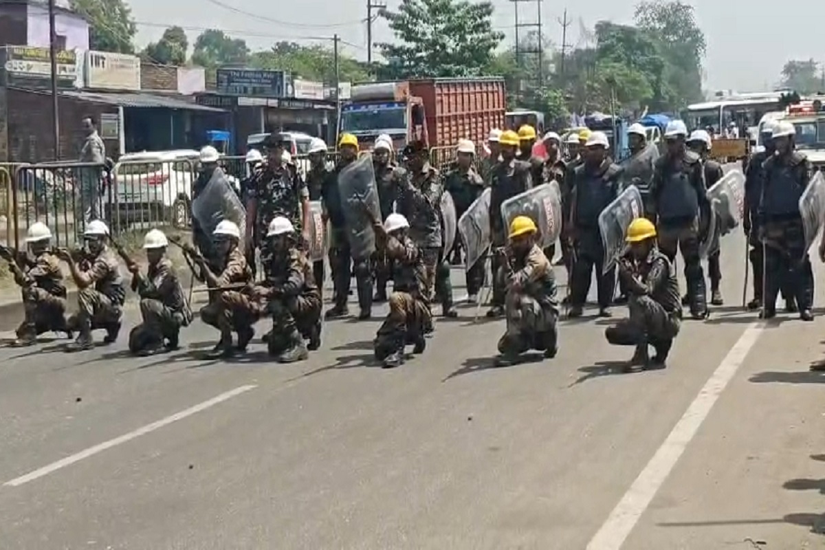 रामनवमी से पहले बोकारो में पुलिस का मॉक ड्रिल, सुरक्षा व्यवस्था को किया चाक-चौबंद