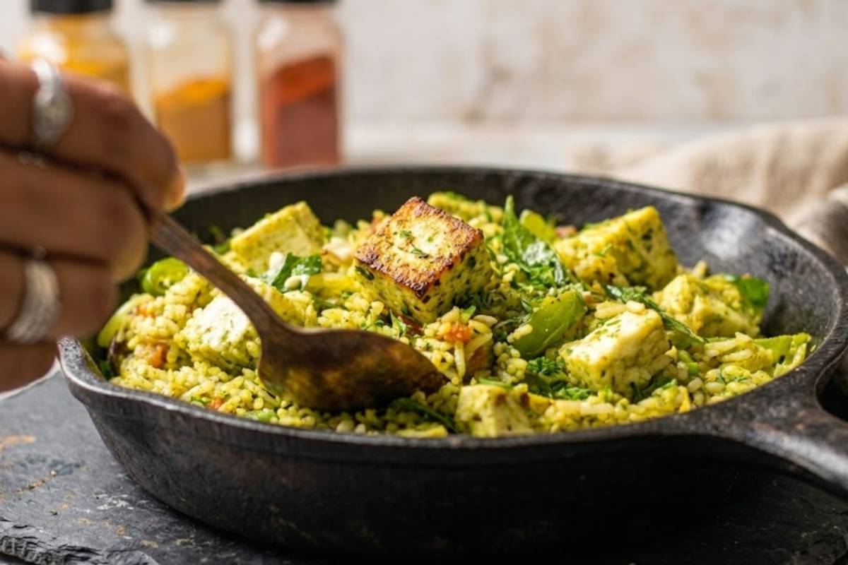 Thecha Paneer Rice Recipe