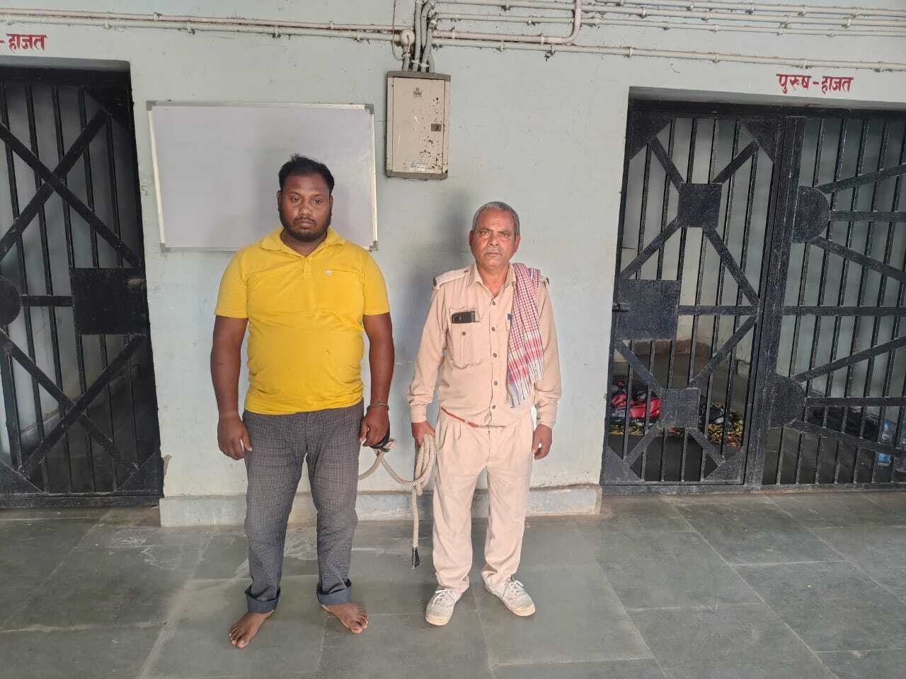 फुल्लीडुमर थाना का वांछित नक्सली अंगद कुमार सिंह गिरफ्तार, भेजा जेल