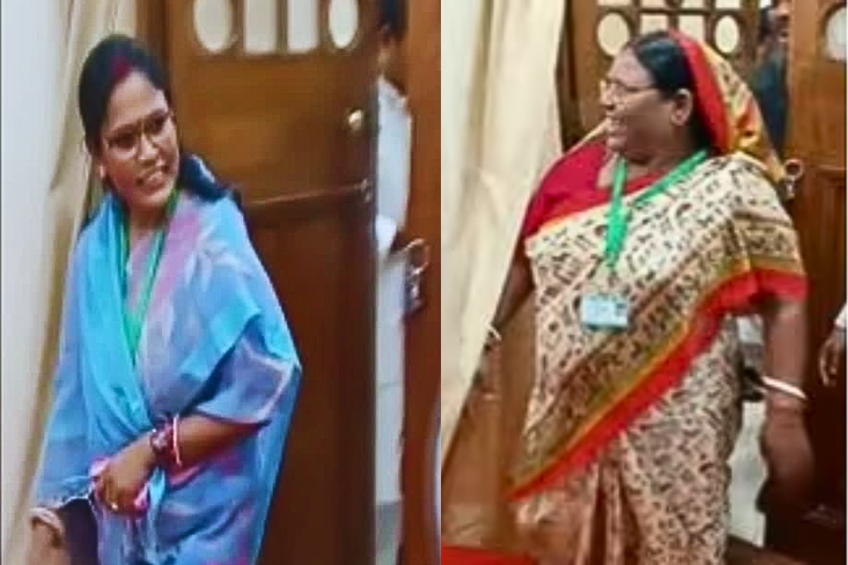 तेजस्वी यादव के चैंबर से निकलीं जीतन राम मांझी की बहु और समधन, HAM ने दी सफाई