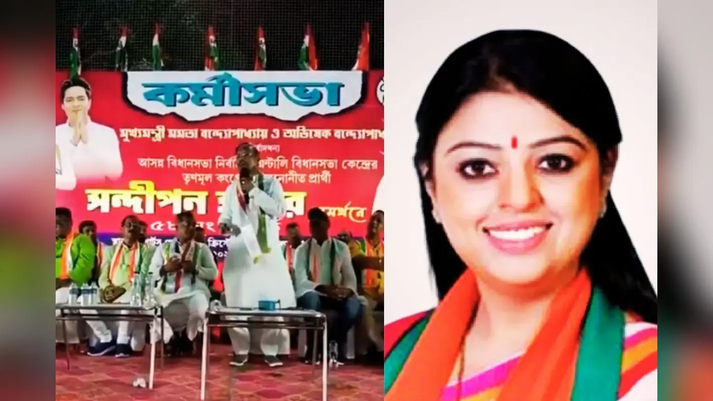 बंगाल चुनाव 2026: TMC विधायक स्वर्णकमल साहा की BJP नेता प्रियंका टिबरेवाल पर ‘अश्लील’ टिप्पणी से बवाल