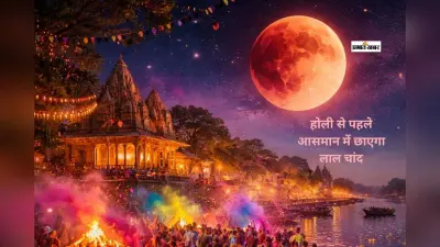 होली से पहले लाल होगा चांद, आसमान में दिखेगा अद्भुत नजारा