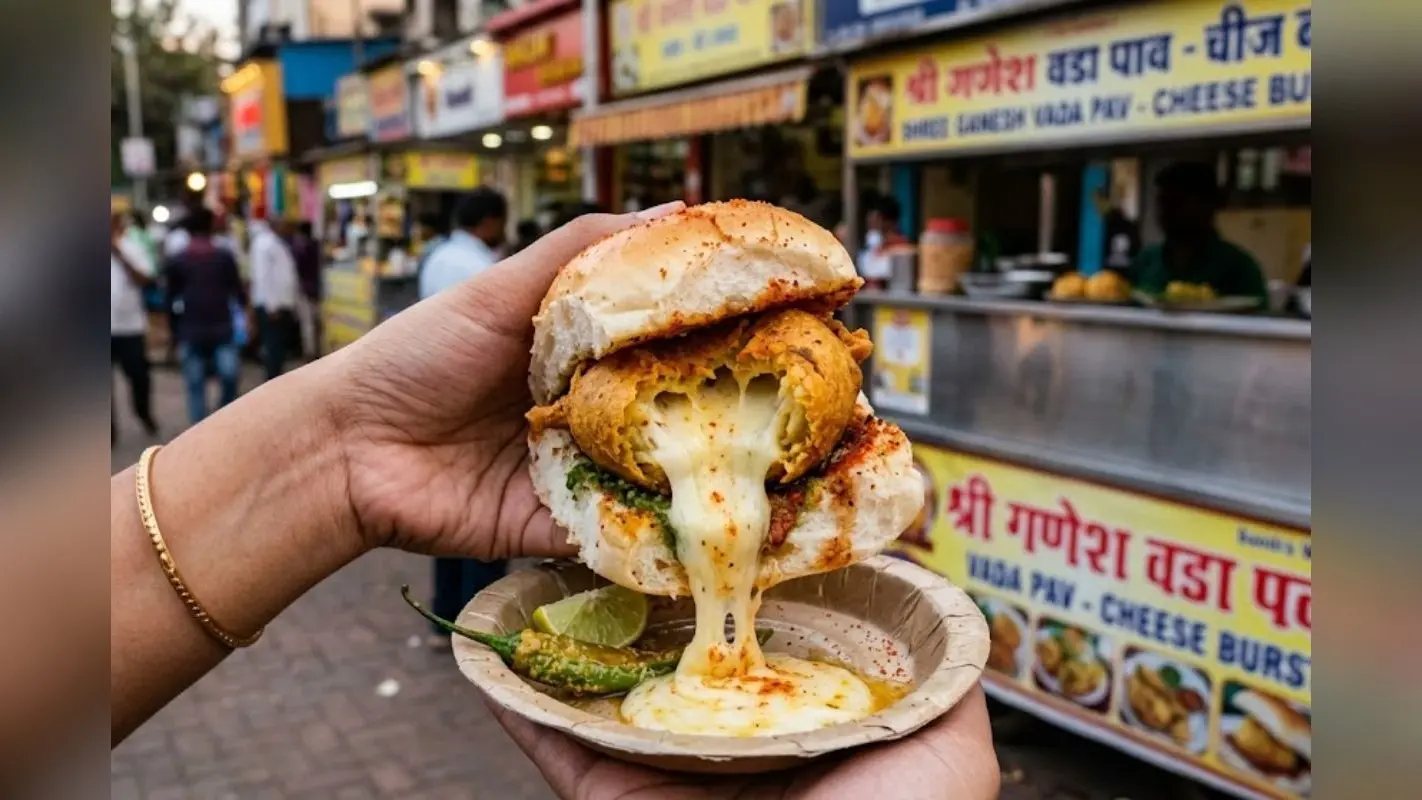 चीज के साथ वड़ा पाव का नया अंदाज, स्ट्रीट फूड बने और भी खास