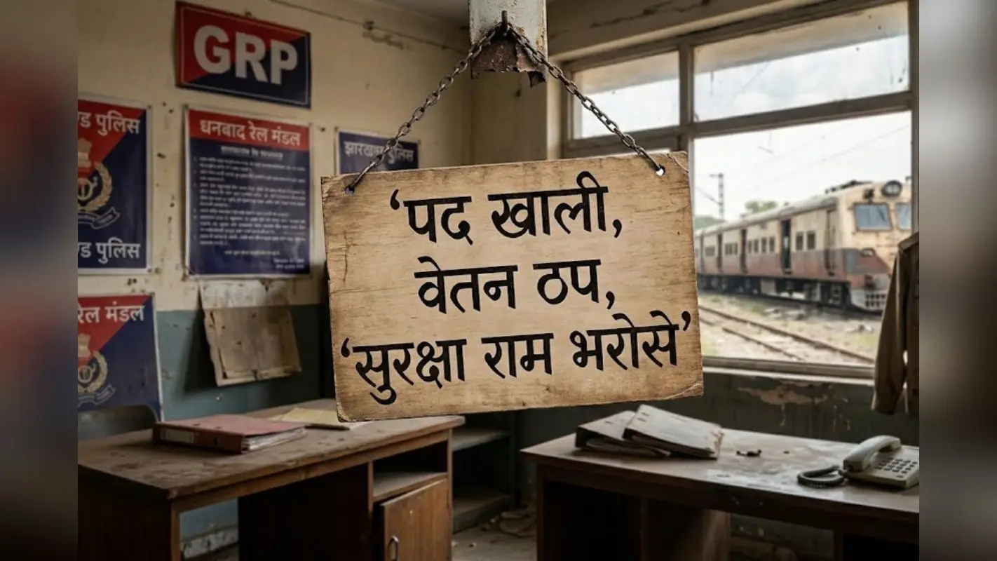 राम भरोसे धनबाद रेल पुलिस: न साहिब हैं, न सिपाही, दो महीने से खाली है जवानों की जेब