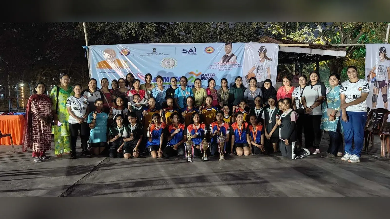 Asmita Khelo india rollball league : अस्मिता रोलबॉल लीग में 100 बालिका खिलाड़ी हुईं शामिल