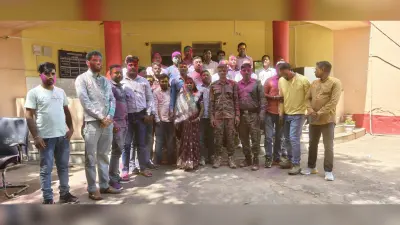 सोनाहातू थाना परिसर में शांति समिति की बैठक