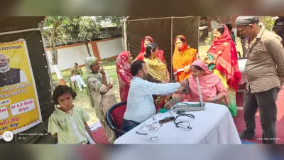 एसएसबी ने लगाया मेडिकल हेल्थ चेकअप कैंप, 100 मरीजों की गयी स्वास्थ्य जांच