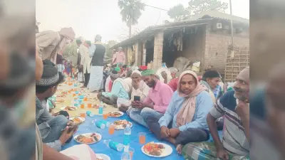 मंसूरगंज ढेरुआ में इफ्तार पार्टी का आयोजन