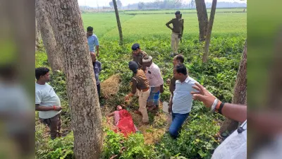 गला दबा की एक महिला की हत्या, फिर फेंक दिया शव