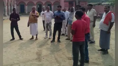 एसडीएम ने स्कूल की जमीन का किया भौतिक सत्यापन