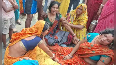 एनएच-31 समेली विषहरी स्थान के पास पिकअप से कुचल युवक की मौत