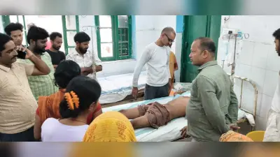 स्कॉर्पियो के धक्के से बाइक सवार गंभीर, मेडिकल कॉलेज रेफर
