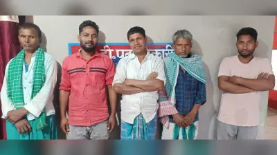 28 मवेशी सहित पांच तस्कर गिरफ्तार