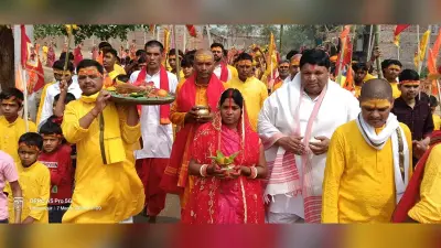 प्राण-प्रतिष्ठा को लेकर 151 महिलाओं ने निकाली कलश यात्रा