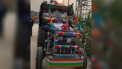 अकौना बाजार से अवैध बालू लदा ट्रैक्टर जब्त