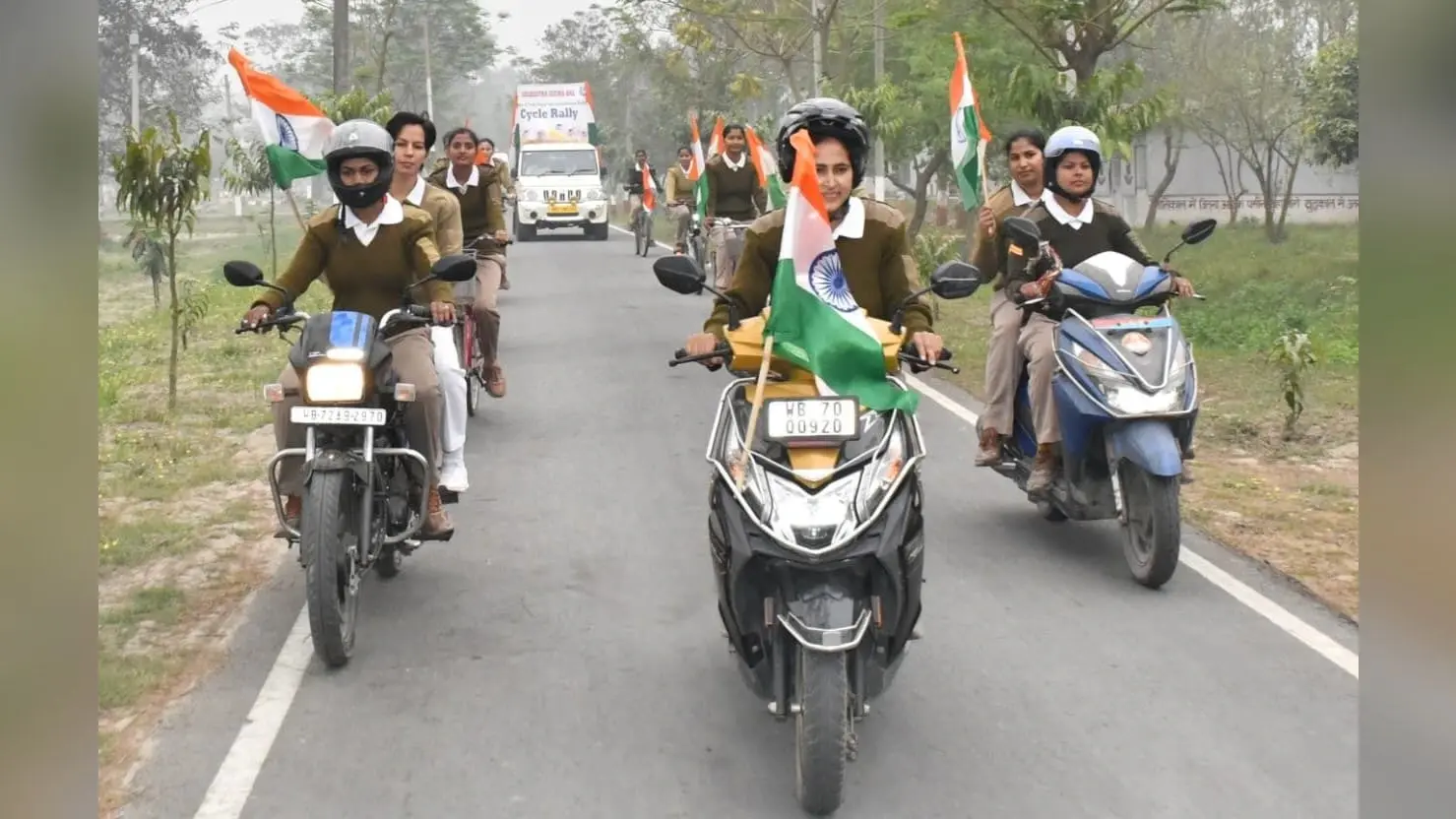 अंतरराष्ट्रीय महिला दिवस पर एसएसबी ने निकाली साइकिल रैली
