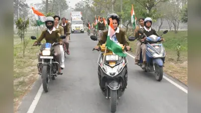 अंतरराष्ट्रीय महिला दिवस पर एसएसबी ने निकाली साइकिल रैली