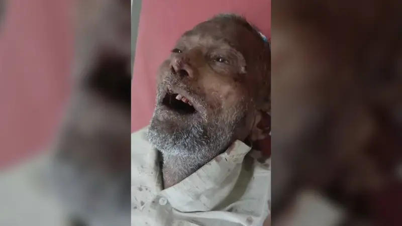 बाइक के धक्के से अज्ञात वृद्ध की मौत
