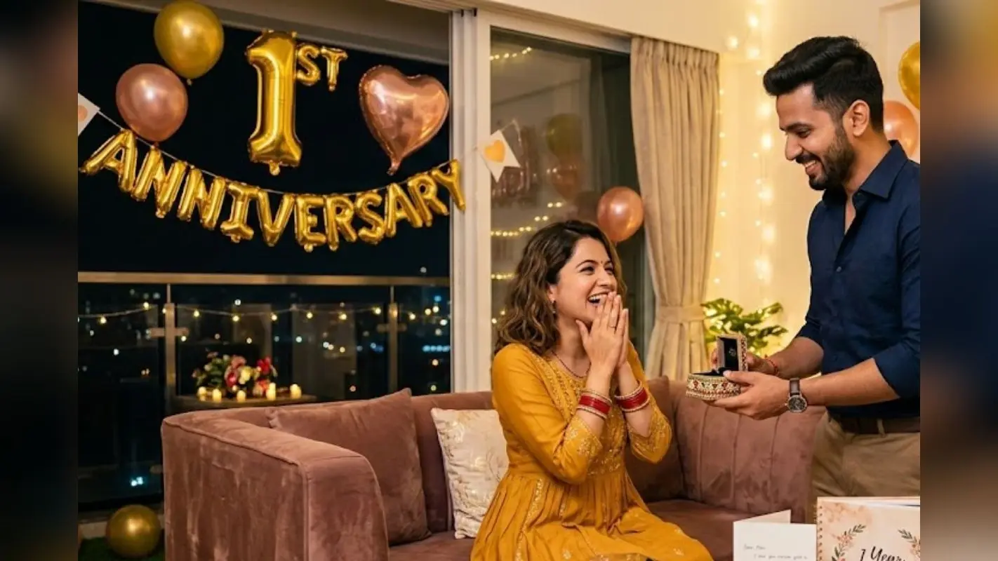 वाइफ को पहली एनिवर्सरी पर ऐसे करें सरप्राइज, इन आइडियाज को करें ट्राई