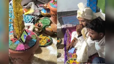शादी के मंडप में दूल्हे पर चढ़ा क्रिकेट का बुखार, रोक दी रस्में
