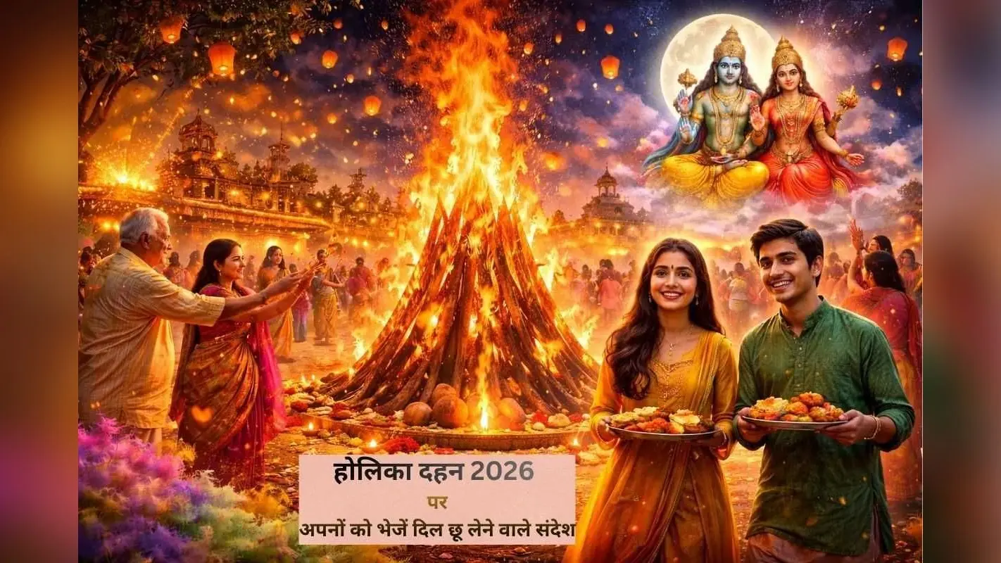 आज होलिका दहन पर भेजें शुभकामनाएं और फैलाएं खुशियों की रोशनी