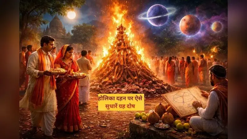 होलिका दहन पर जानें ग्रह दोष शांति के उपाय