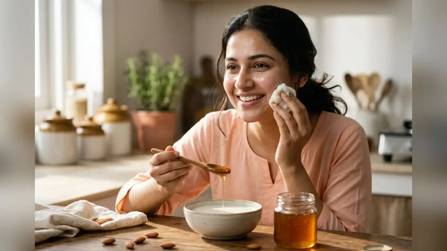 चेहरे पर आएगा नेचुरल ग्लो! किचन की इन 2 चीजों से घर पर ही करें फेशियल