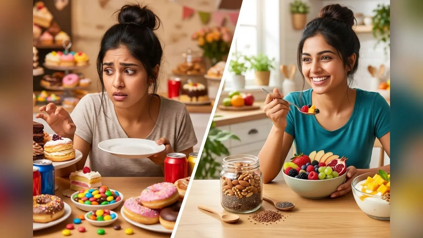 क्या आपको भी बार-बार मीठा खाने का मन करता है? इन 3 हेल्दी चीजों से कंट्रोल करें अपनी क्रेविंग