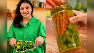 घर पर बनाएं शेफ अरुणा का बताया इंस्टेंट मिर्च का अचार