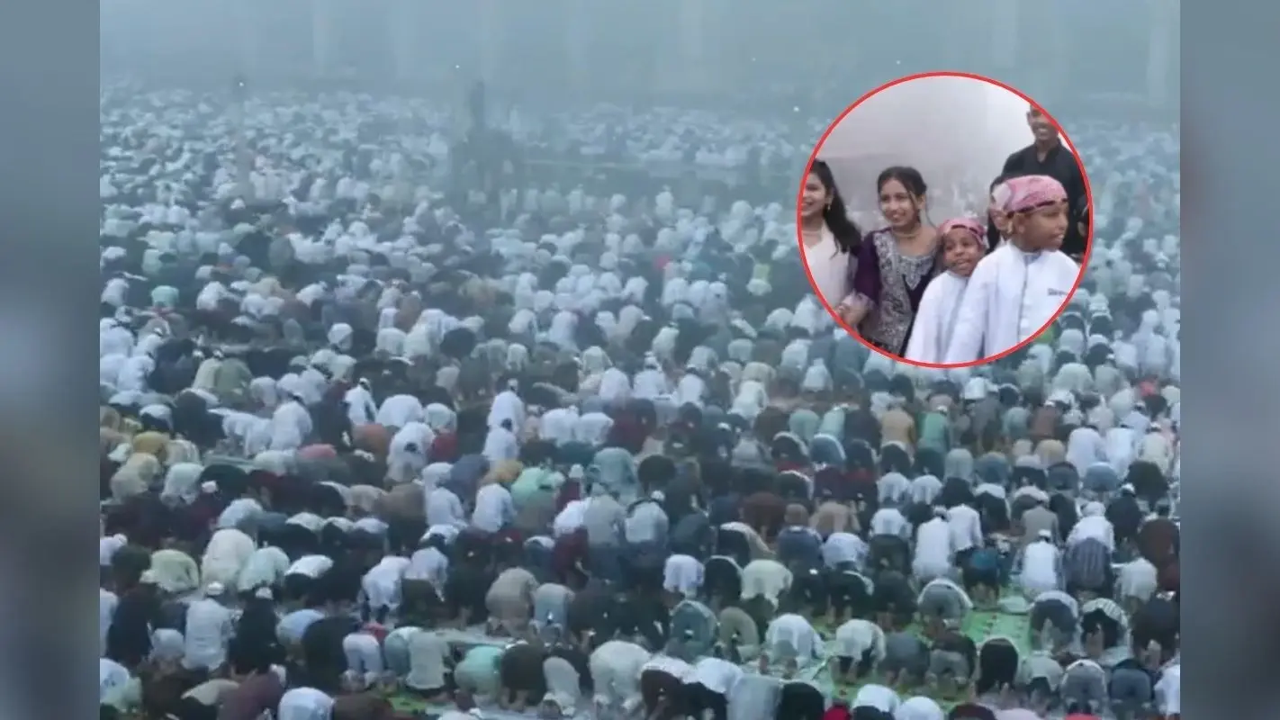 Video : ईद की नमाज के लिए जामा मस्जिद में भारी भीड़, दिल्ली में दिखा उत्साह
