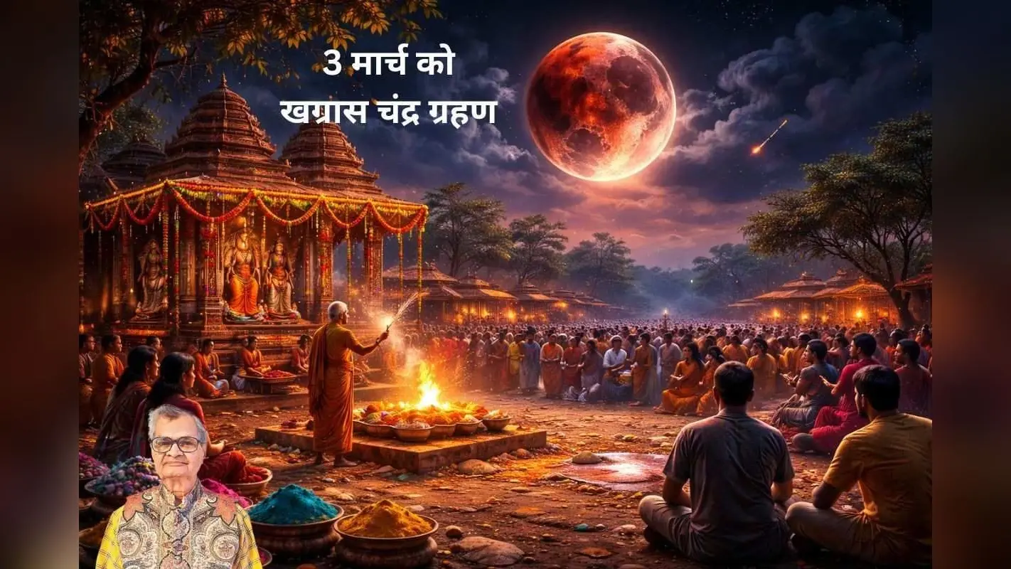 होली से पहले 3 मार्च को लगेगा खग्रास चंद्रग्रहण, सूतककाल में बचाव जरूरी