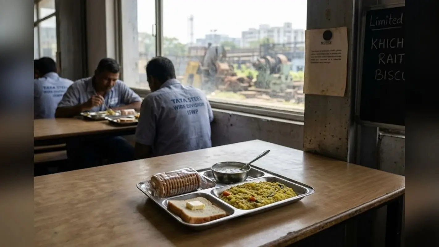 टाटा स्टील वायर डिवीजन में ‘गैस संकट’ का असर अब थाली पर, कैंटीन के मेन्यू में भारी कटौती