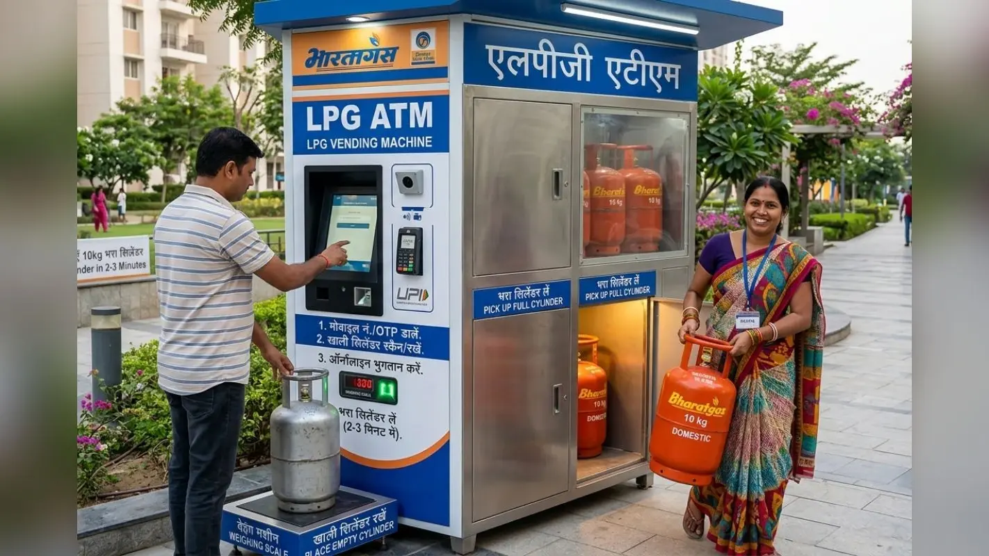 गुरुग्राम में देश का पहला LPG ATM शुरू, सिर्फ 2 मिनट में मिलेगा भरा हुआ सिलेंडर, जानें पूरी डिटेल