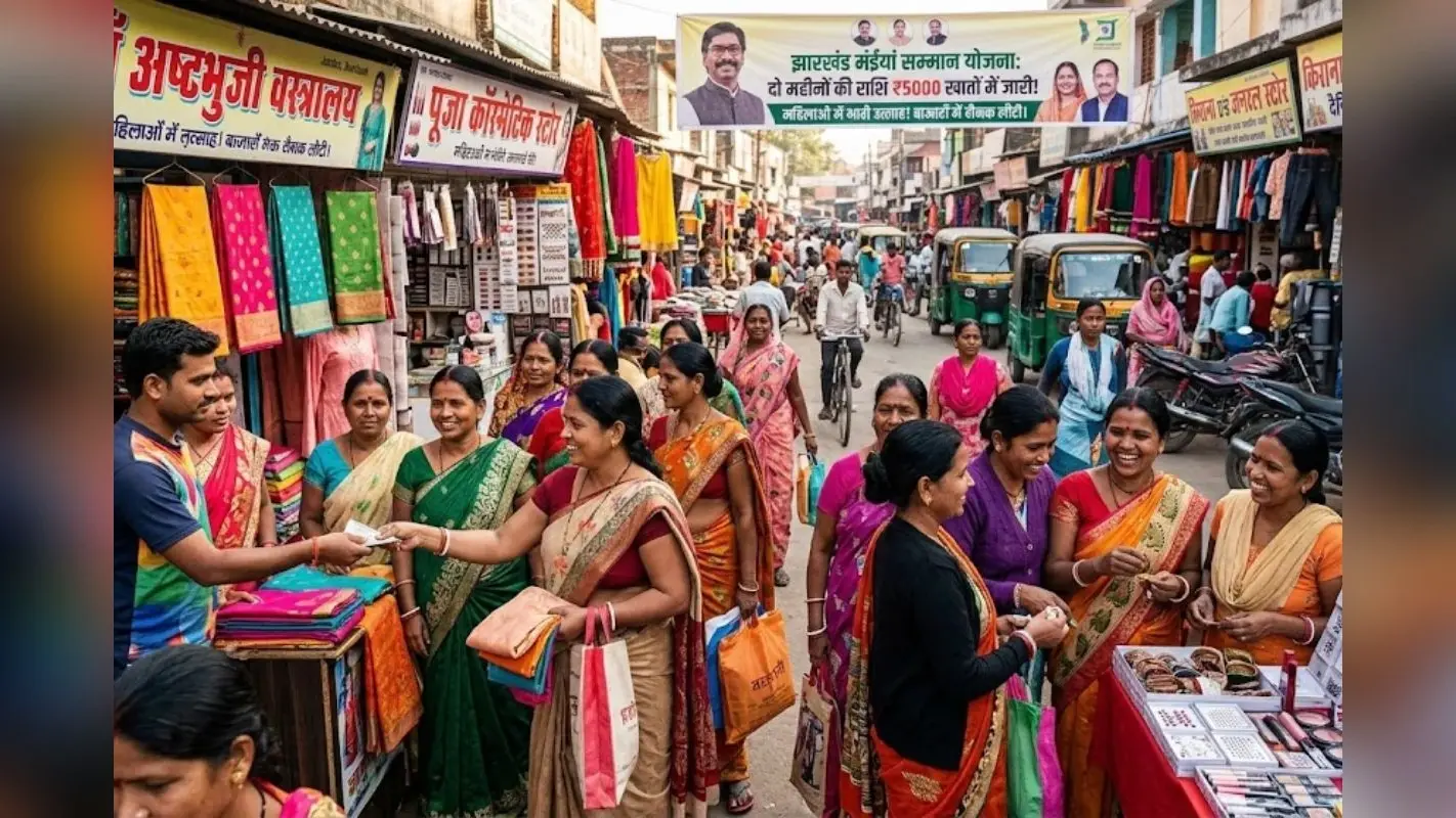 मंईयां सम्मान योजना की दो किश्तें एक साथ जारी, झारखंड के बाजारों लगने लगी भीड़